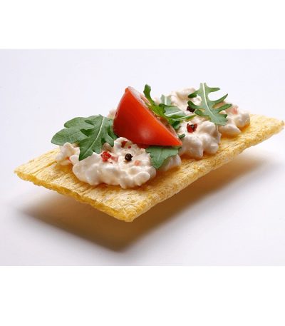 Sugestie de prezentare pâine extrudată cu cremă de brânză