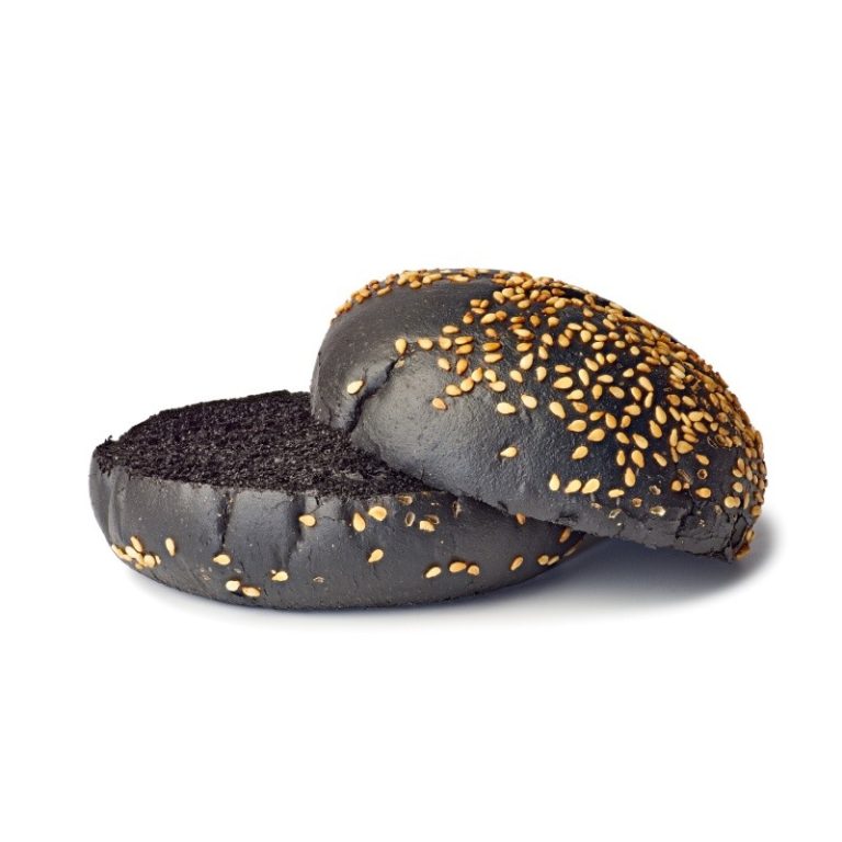 Sugestie de prezentare - Chifle hamburger negre cu susan, 100 g