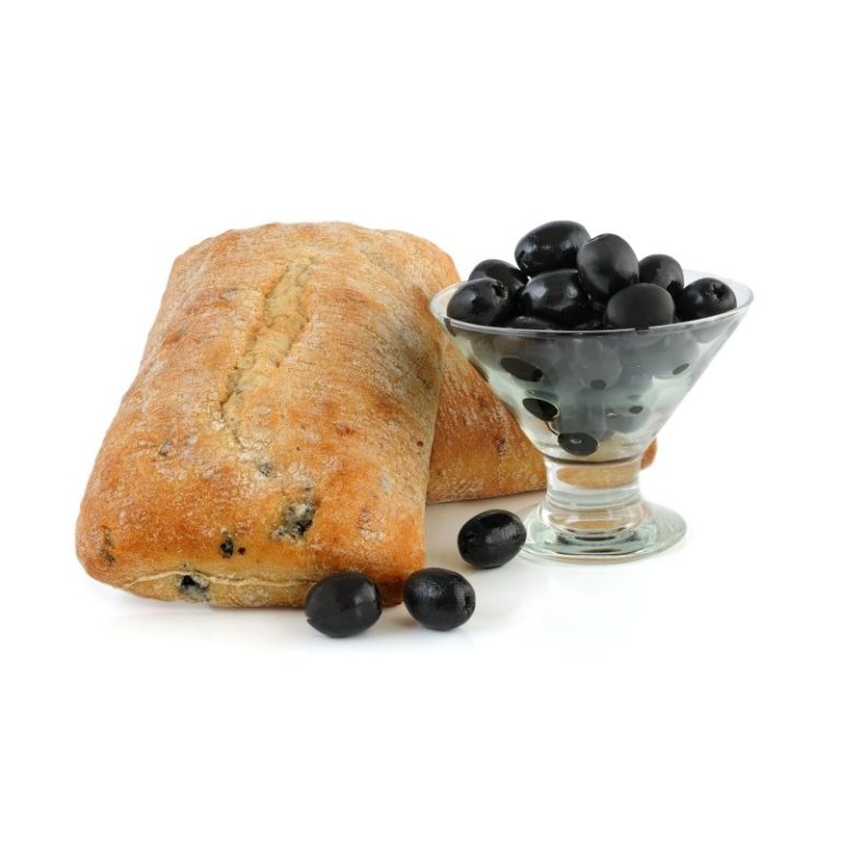 Sugestie de prezentare - Ciabatta cu măsline, 90 g