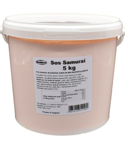 Sugestie de prezentare pentru Sos Samurai 5 kg