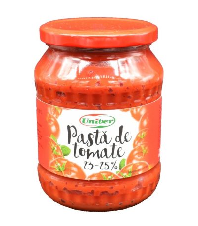 Sugestie de prezentare pentru Pastă de roșii 24%, 720g/borcan, Univer