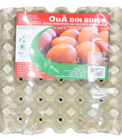 Ouă, mărime L (63g-73g), 30 buc/cofrag