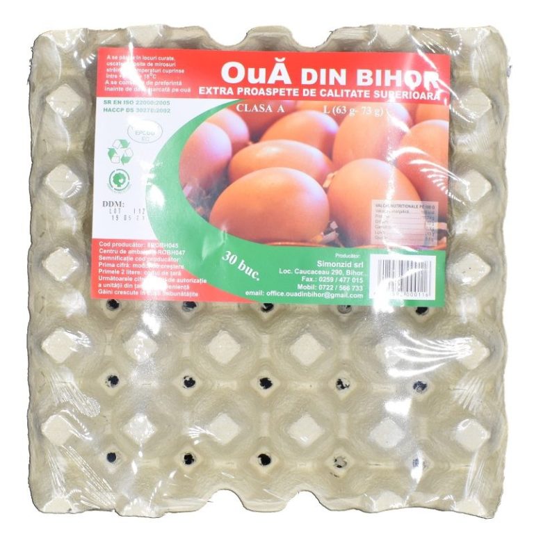 Ouă, mărime L (63g-73g), 30 buc/cofrag