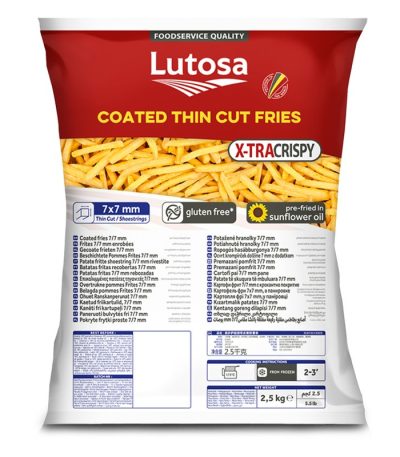 Cartofi pai 7x7mm Extra crispy, 2,5 Kg
