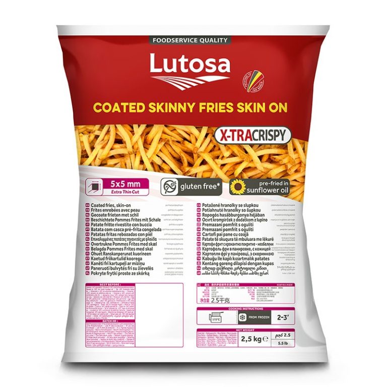 Cartofi pai 5x5mm, crunchy cu coaja, 2,5 Kg