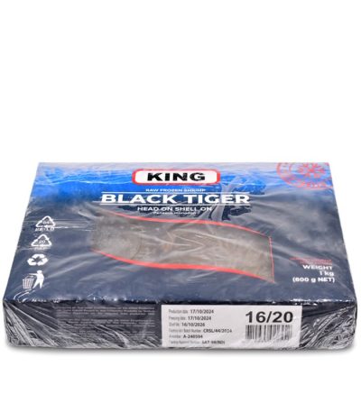 Creveți întregi 16-20 Black Tiger, congelați, 1kg