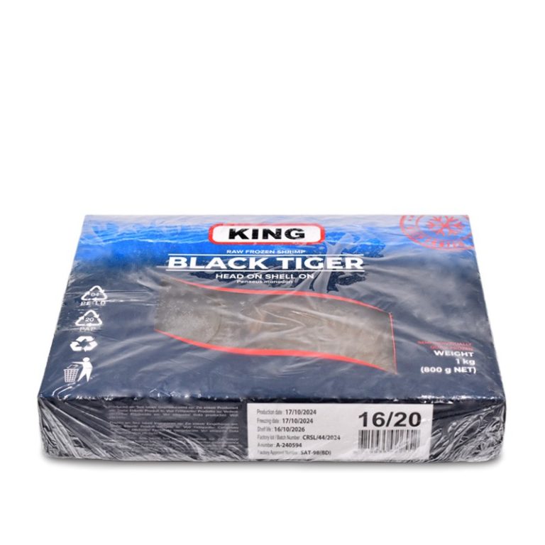 Creveți întregi 16-20 Black Tiger, congelați, 1kg