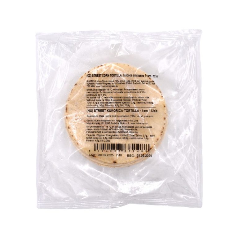 Tortilla de porumb, 11 cm, 12 buc