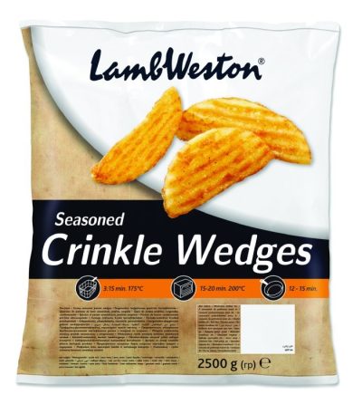 Cartofi crinkle segmenți condimentați