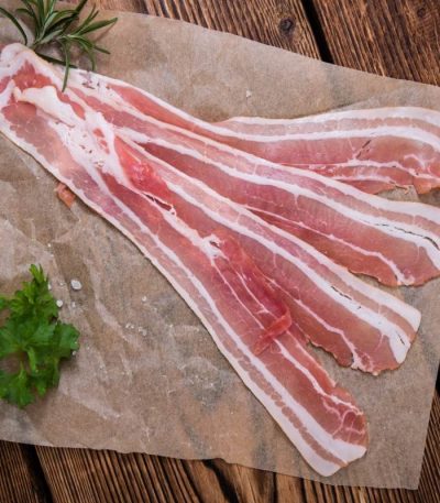 Sugestie de prezentare - Bacon feliat, afumat