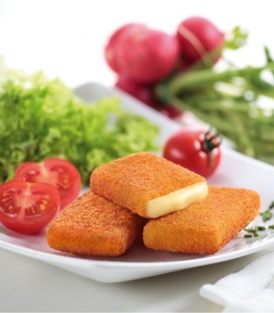 Sugestie de prezentare - Cașcaval pane dreptunghi, 450 g