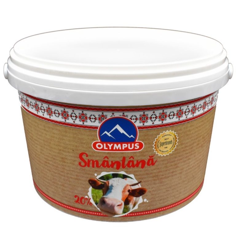 Sugestie de prezentare - Smântână Olympus 20% 5kg