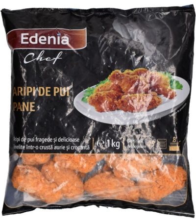 Sugestie de prezentare - Aripioare de pui pane semipicante, 1 Kg