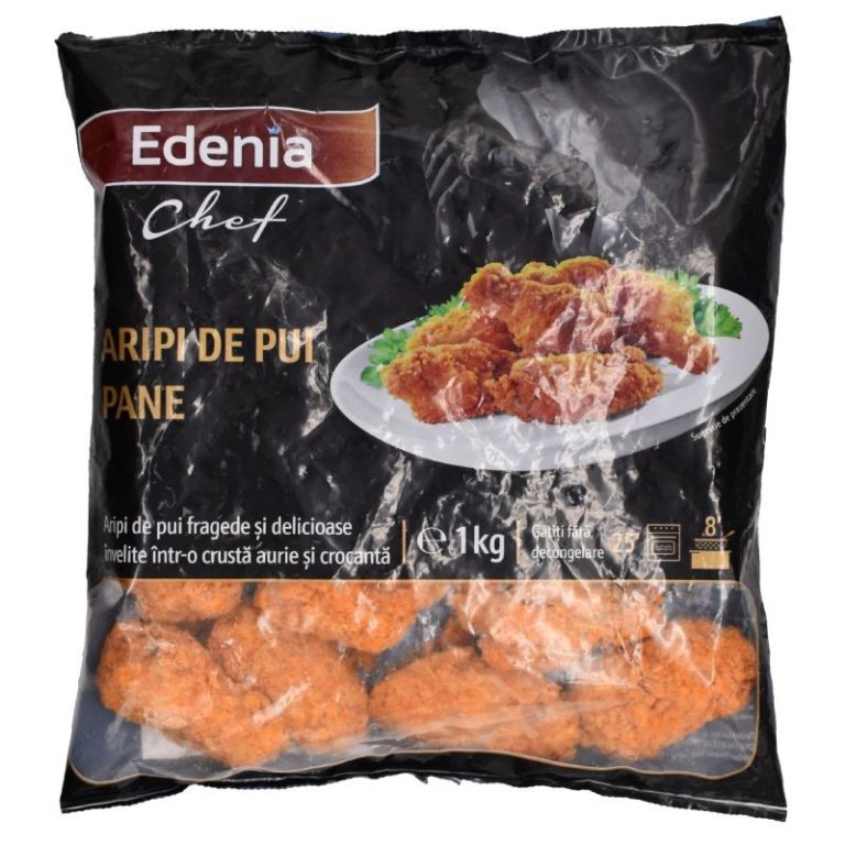 Sugestie de prezentare - Aripioare de pui pane semipicante, 1 Kg