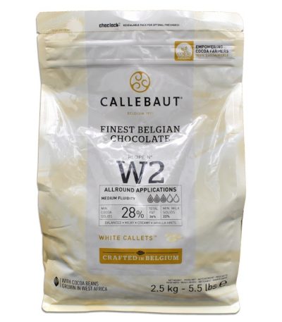 Ciocolată albă 28%, 2,5kg