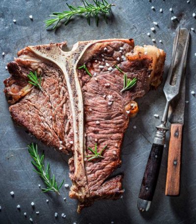 Sugestie de prezentare - Tbone steak de vită