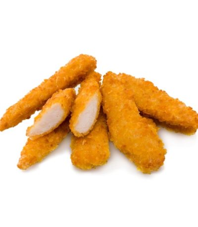 Crispy din piept de pui cu fulgi de porumb