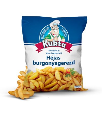Cartofi segmenți natur cu coaja, Kukta, 2,5 Kg
