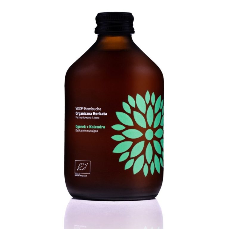 Kombucha cu castraveți și coriandru, 330 ml