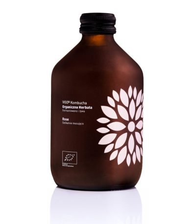 Kombucha cu trandafir, 330 ml