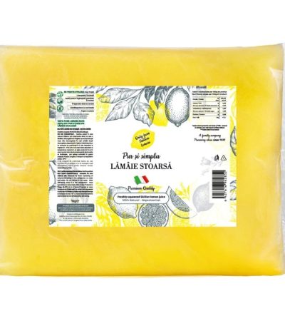 Lămâie stoarsă cu pulpă 100%, 1 Kg