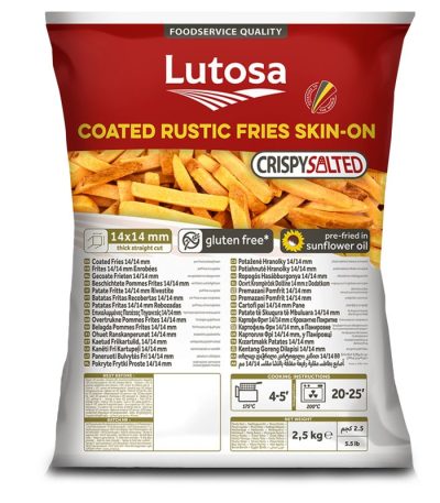 Cartofi pai rustic cu coaja 14x14mm, 2,5 Kg
