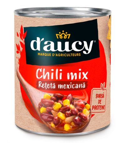 Chili mix, fasole roșie și porumb boabe in sos chili, 400 G