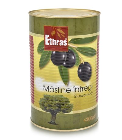 Măsline negre cu sămburi (121-140), 4300 G/ 2500 G