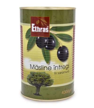 Măsline negre cu sămburi (161-180), 4300 G/ 2000 G