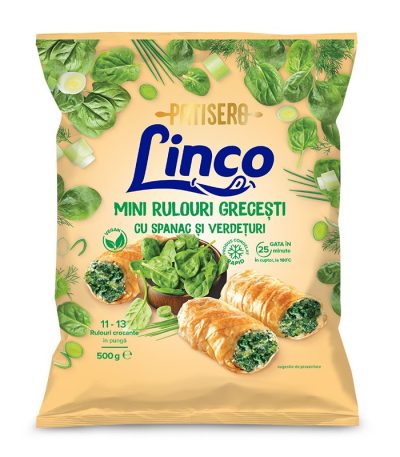 Mini rulouri cu spanac și verdețuri, 500 G