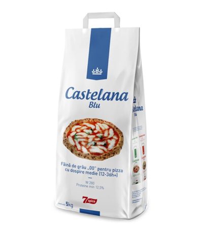 Blu Castelana, făină pentru pizza, 12,5%, 5 Kg