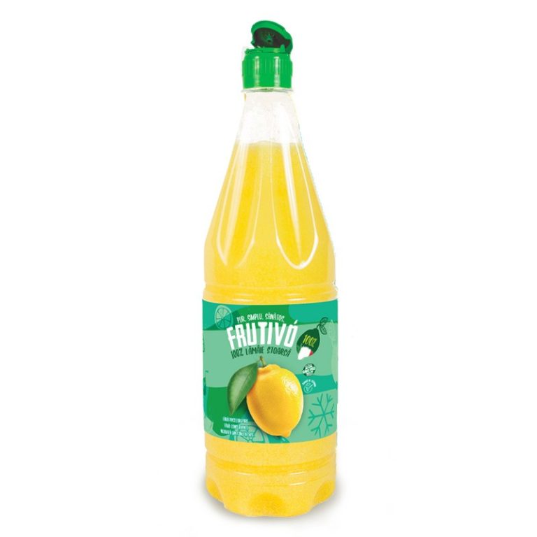 Suc de lămâie stoarsă, fără pulpă, 1 L